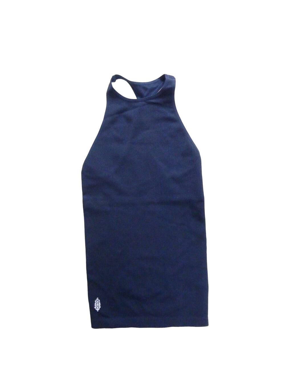 NWOT Free People Movement High Neckline Racerback Tank Navy Blue